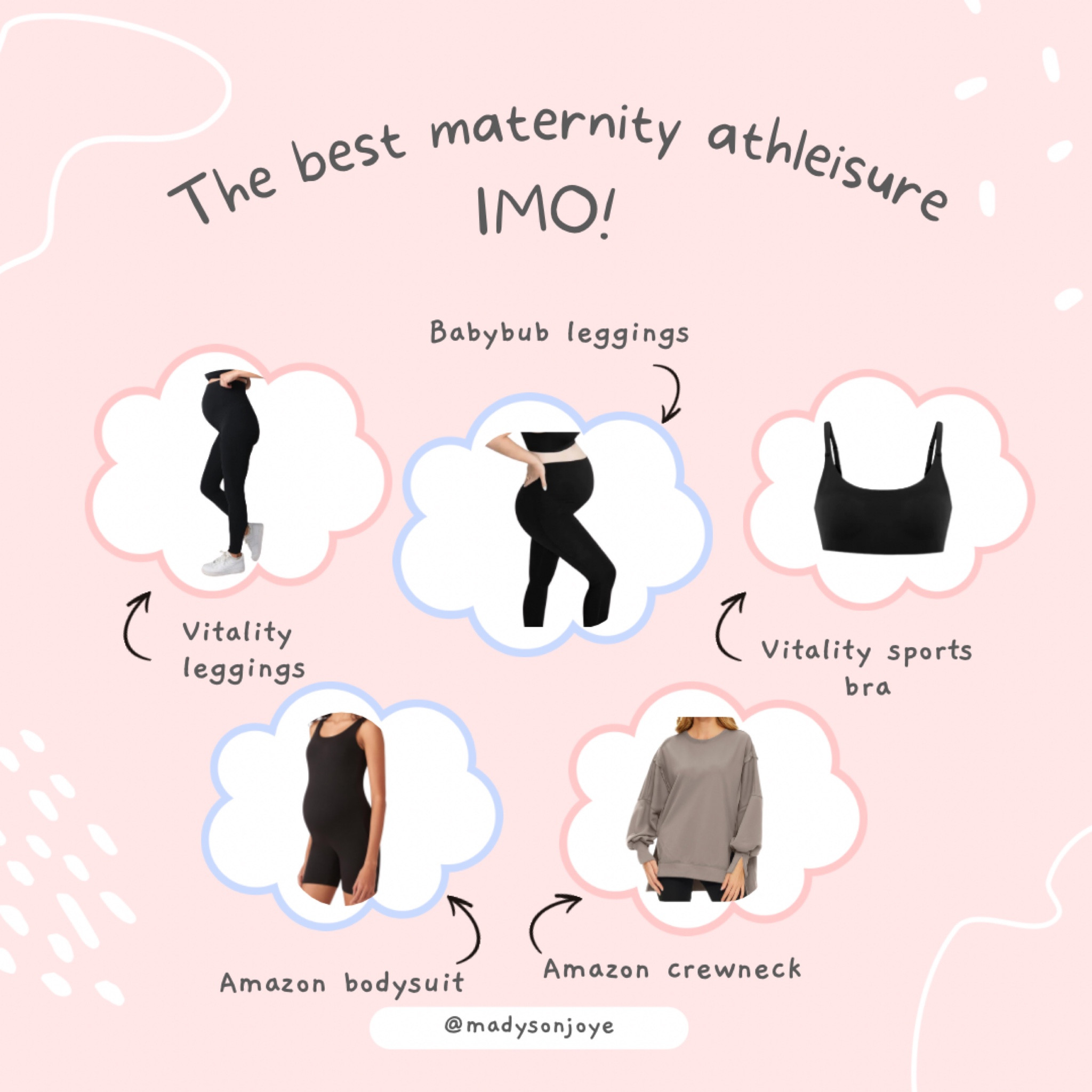 My faves so far at 26 weeks pregnant! 🤍🫶 Unable to link the babybub leggings but check them out at babybub.com! 

#LTKbaby #LTKbump #LTKfindsunder100