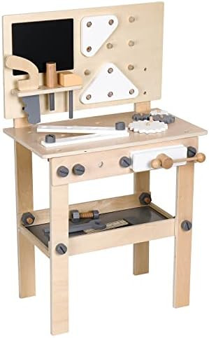 WONKAWOO Wooden Workbench with Blackboard Tool Playset for Kids and Toddlers Construction Bench S... | Amazon (US)