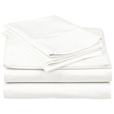 1800 Thread Count 4 Piece Deep Pocket Bedroom Bed Sheet Set Queen - Ivory - Walmart.com | Walmart (US)