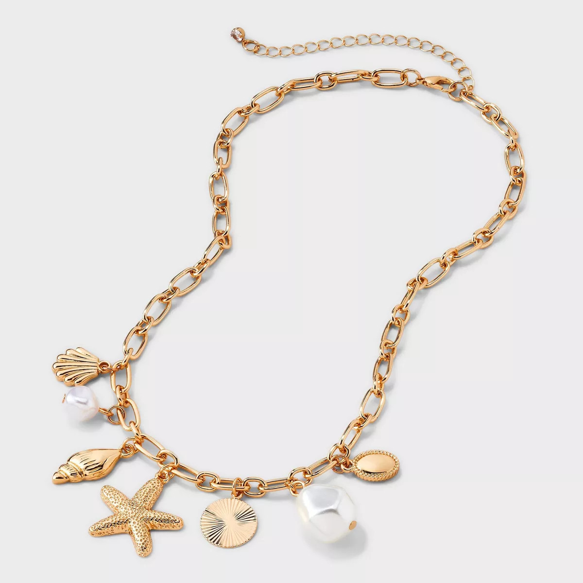 Starfish Pearl Charm Necklace - A New Day™ Gold | Target