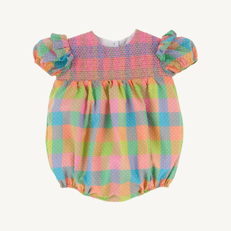 Daphne Belle Bubble - Ecton Park Plaid with Hamptons Hot Pink | The Beaufort Bonnet Company