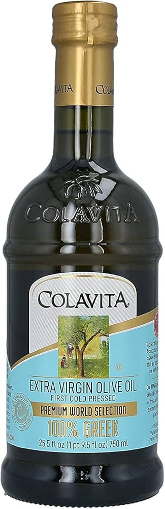 Colavita 100% Greek Extra Virgin Olive Oil, 750 ml, Glass Bottle,Package may vary | Amazon (CA)