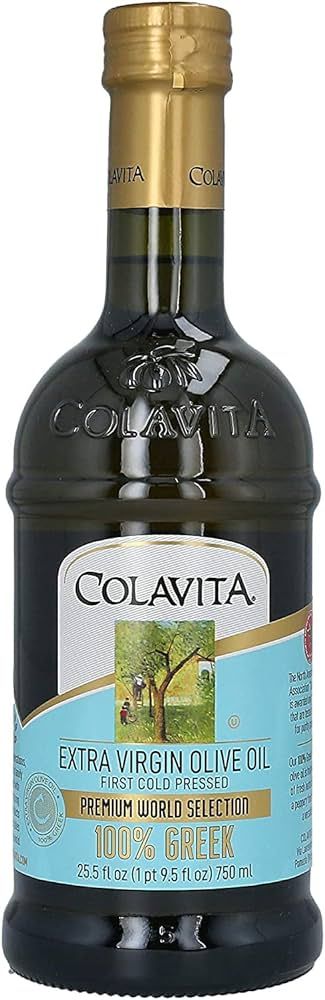 Colavita 100% Greek Extra Virgin Olive Oil, 750 ml, Glass Bottle,Package may vary | Amazon (CA)