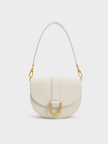Gabine Leather Saddle Bag​ | Charles & Keith US