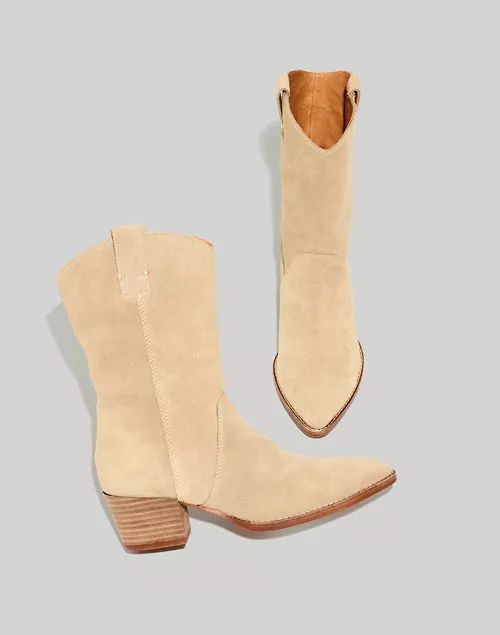 The Cassity Tall Western Boot in Suede | Madewell
