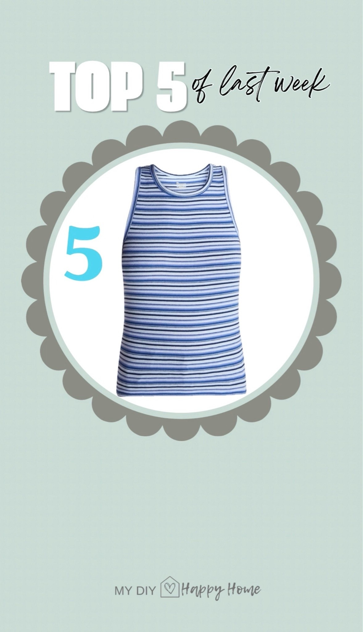 #5 most loved this week

High neck tank
Under $5
Extended sizing 
Multiple colors/patterns
I wear a small

#LTKmomlife #LTKootd #LTKSeasonal