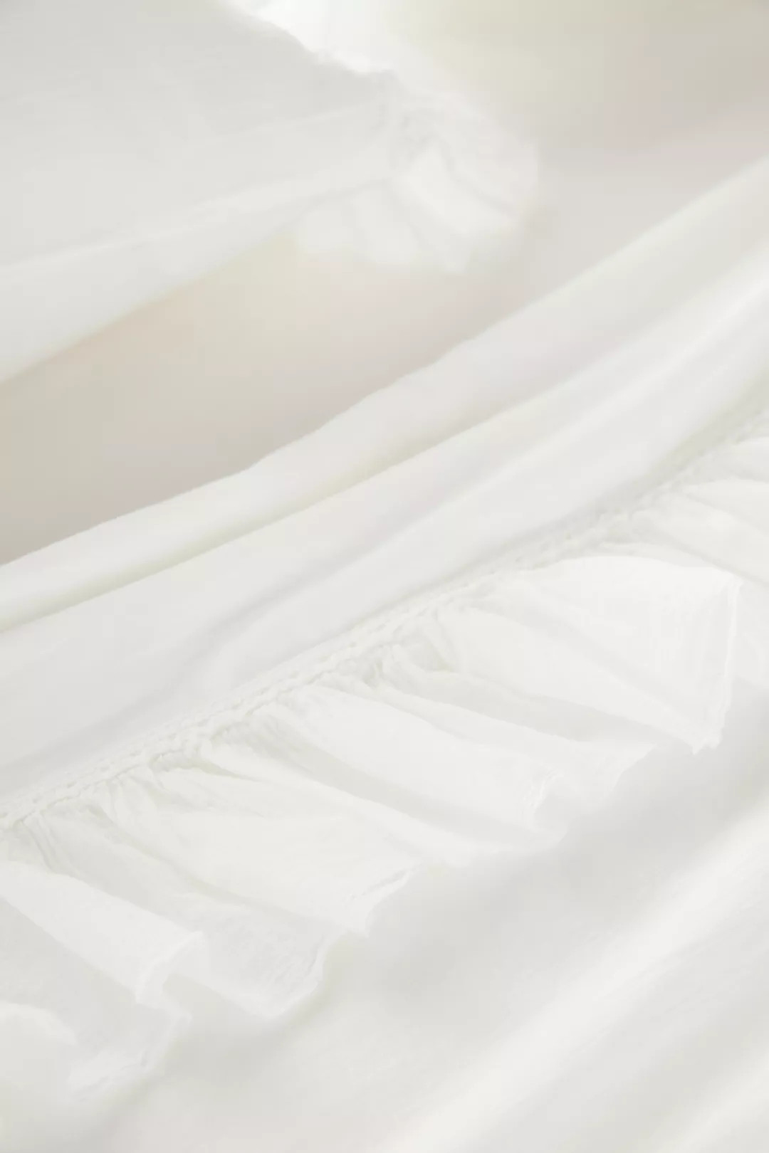 Ruffled Organic Spa Sateen Sheet Set | Anthropologie (US)