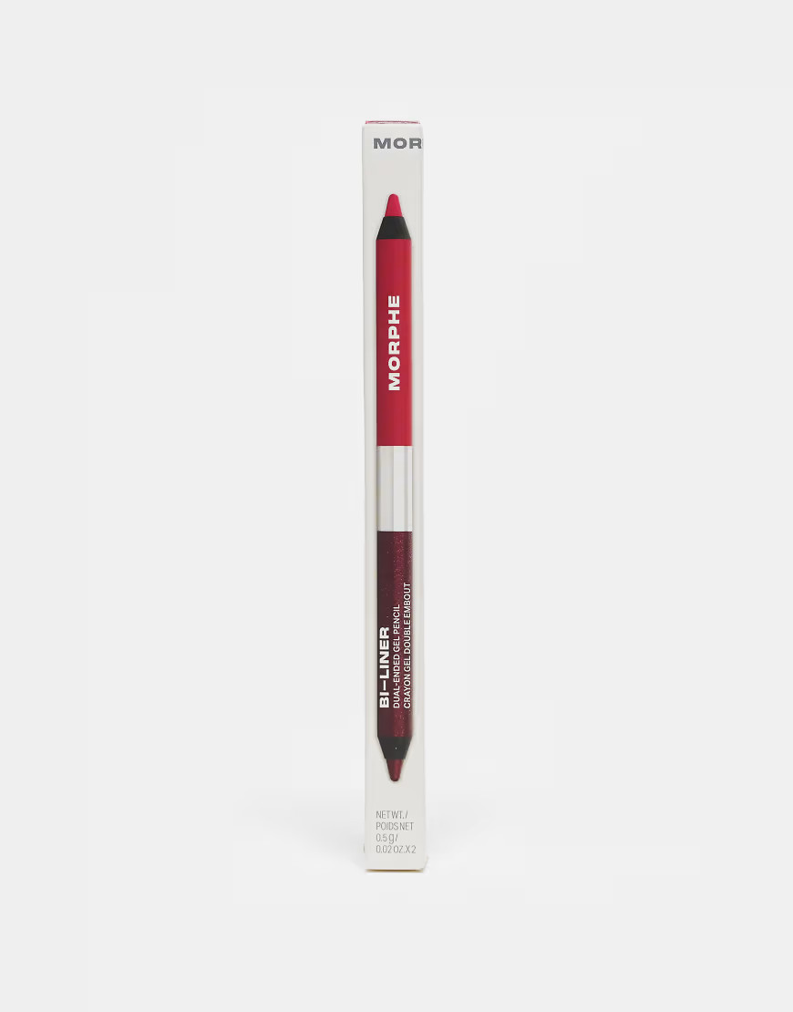 Morphe Bi-Liner Dual Ended Eye Pencil - Pink / Shimmer Burgandy | ASOS (Global)