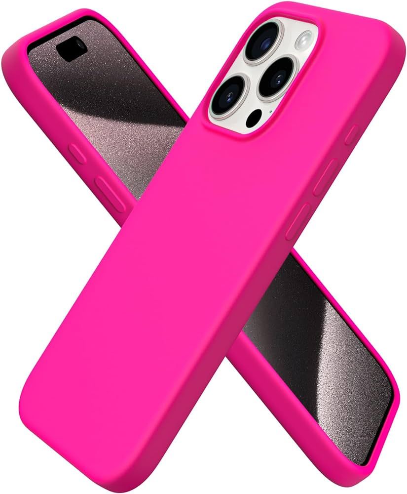 ORNARTO Compatible with iPhone 15 Pro Case 6.1", Slim Liquid Silicone 3 Layers Full Covered Soft ... | Amazon (US)