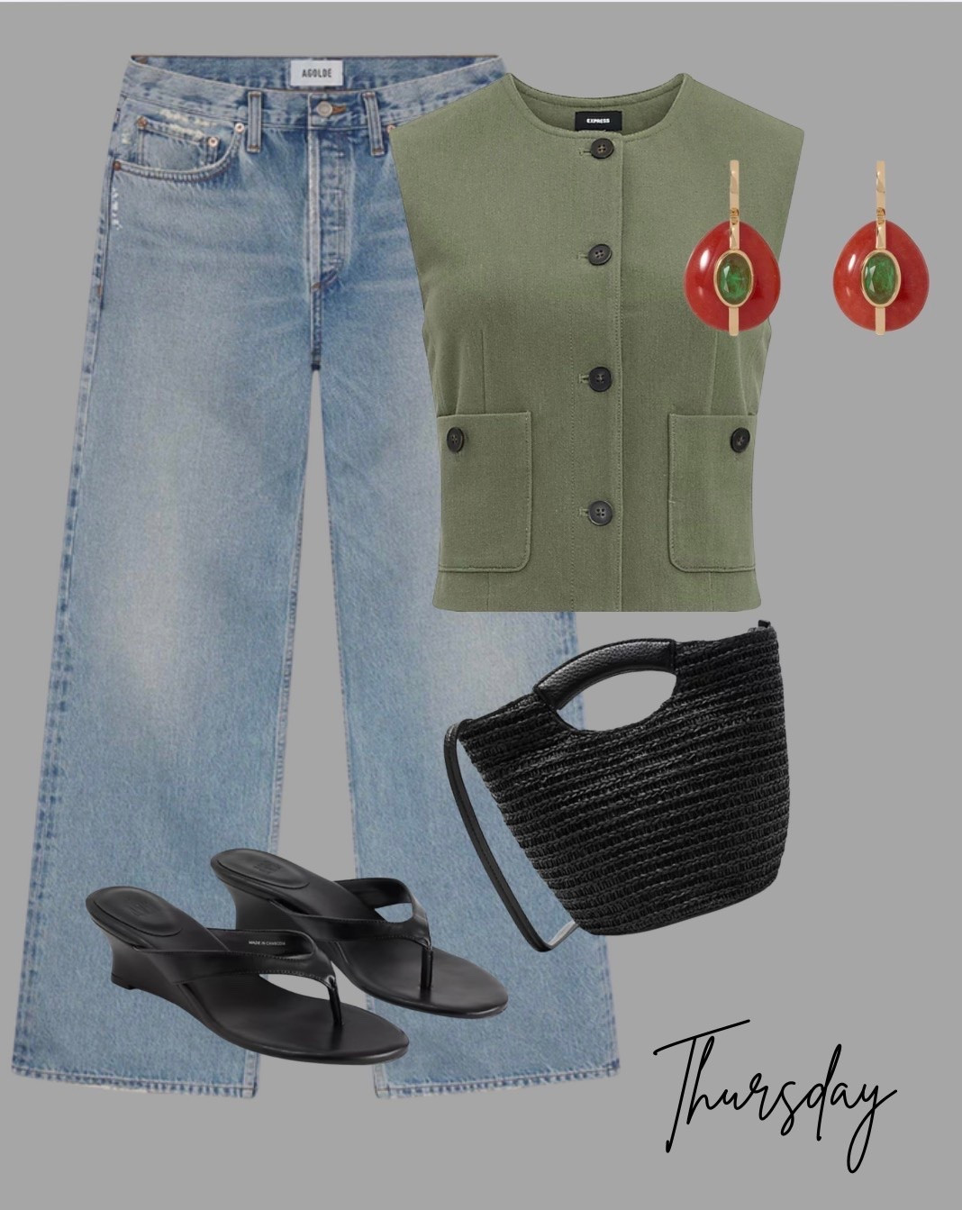 Still styling my favorite denim!!! Love a vest + jeans for an elevated summer night! 
Agolde 
Express 
Gap 
Roxanne Assoulin

#LTKootd #LTKSaleAlert #LTKgrwm