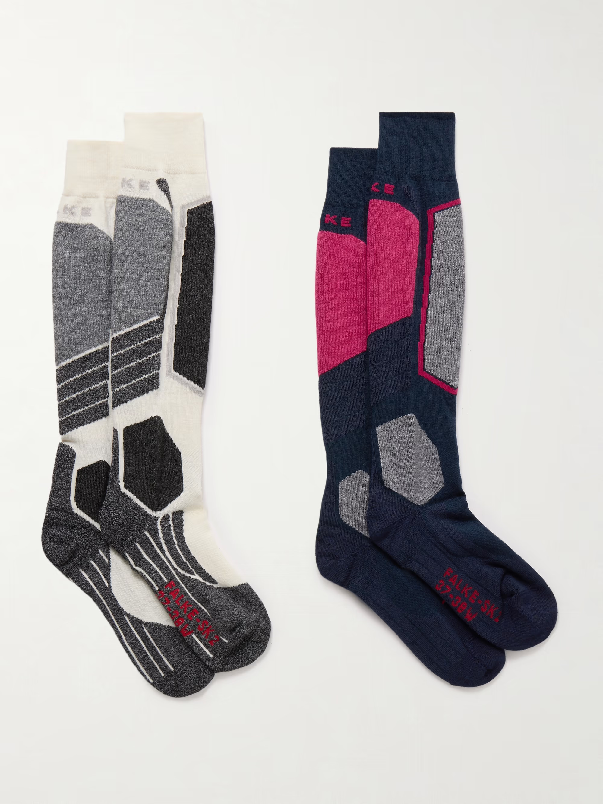 SK2 set of two jacquard-knit ski socks | NET-A-PORTER (US)