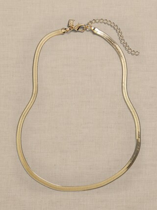 Flat Herringbone Necklace | Banana Republic Factory