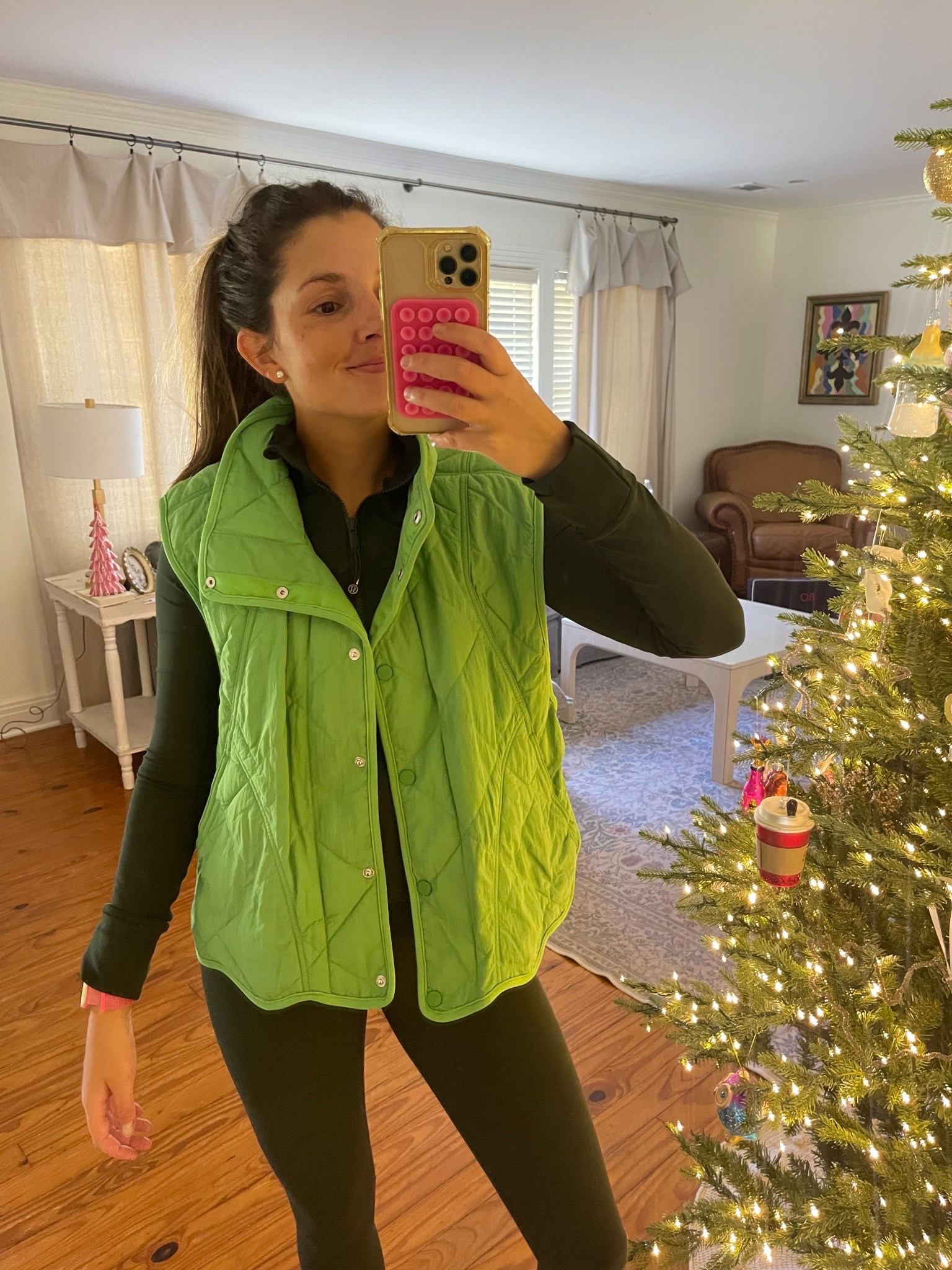 lululemon align no line 
lululemon cropped define jacket 
free people vest ❄️ 

#LTKHoliday #LTKActive #LTKStyleTip