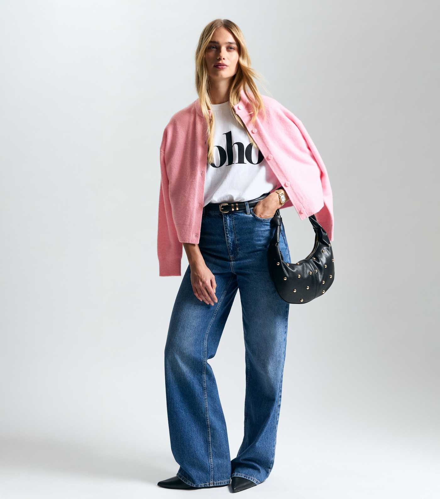 Pink Soft Knit Crew Neck Cardigan
						
						Add to Saved Items
						Remove from Saved Items | New Look (UK)