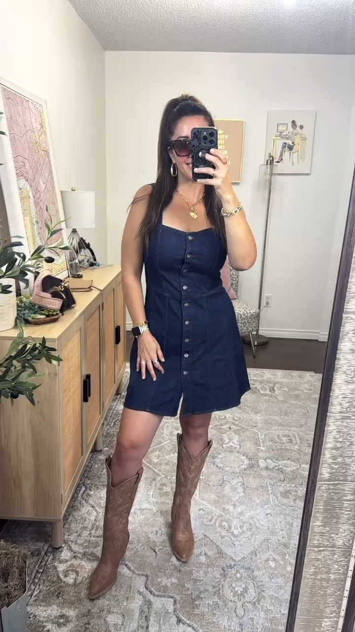 POV: You found the dress you’ll be wearing all summer 🤎✨

This denim dress is perfect for concerts, festivals, brunch, or a casual date night. Just add boots and you’re good to go! 🎶🤠

Would you wear it with boots or sneakers? 👇        
Comment DENIM and I’ll send you the link!

#LTKgrwm #LTKootd #LTKmomlife