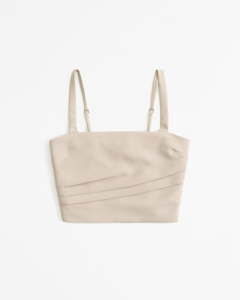 Tailored Squareneck Set Top | Abercrombie & Fitch (US)