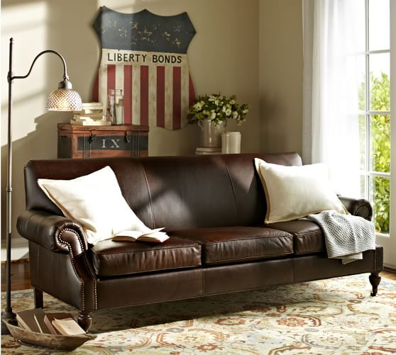 Brooklyn Leather Sofa | Pottery Barn (US)