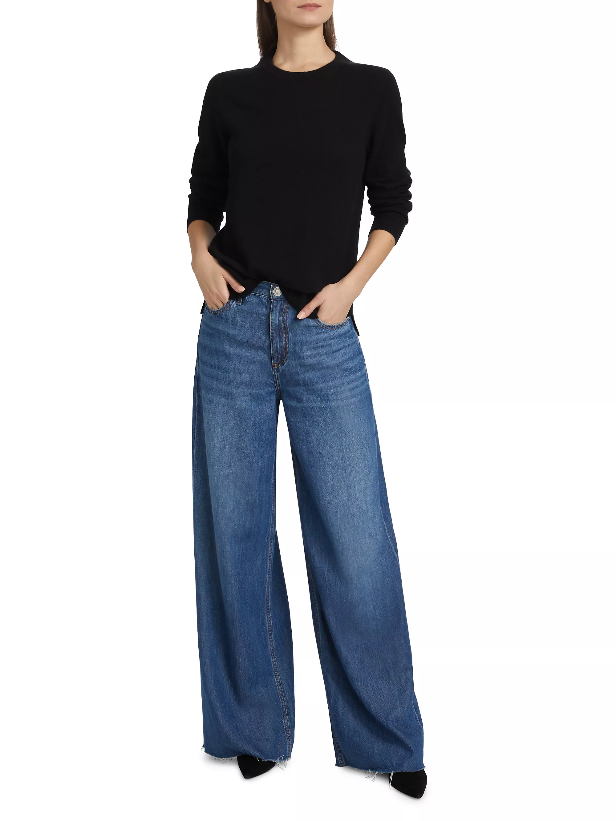 Cashmere Crewneck Sweater | Saks Fifth Avenue