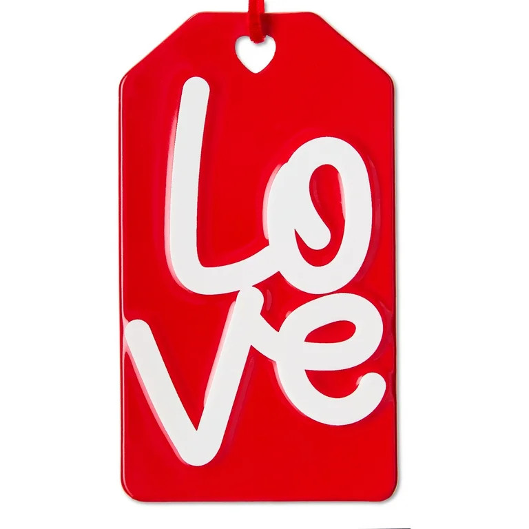 Love Tag Hanging Decoration, Red and White, 6", Valentine's Day by Way To Celebrate | Walmart (US)
