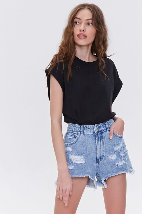 Distressed Denim Shorts | Forever 21 (US)