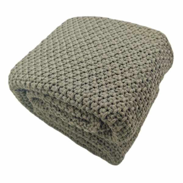 Green Sweater Knit Bed Blanket, King | At Home