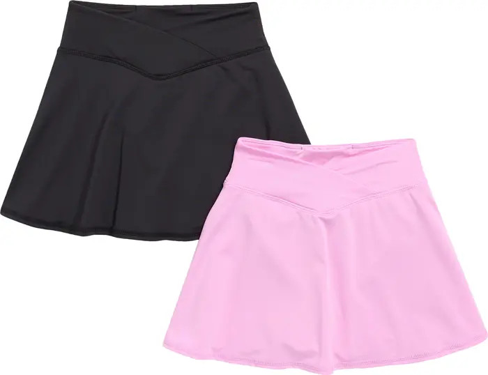 90 DEGREE BY REFLEX Kids' Assorted 2-Pack Jersey Summer Cross Active Skorts | Nordstromrack | Nordstrom Rack