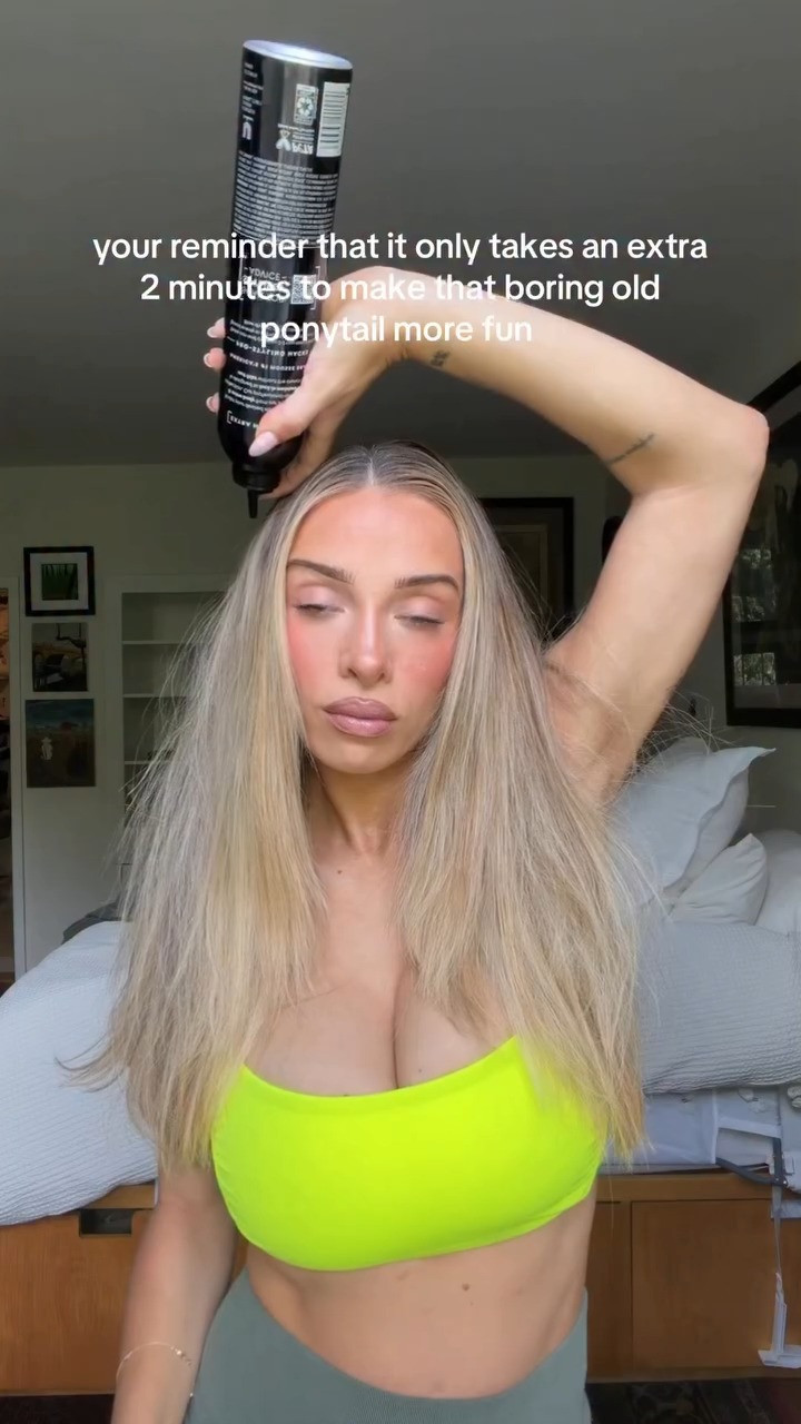 the easiest way to spruce up your slick back 💛 

 #LTKActive #LTKBeauty