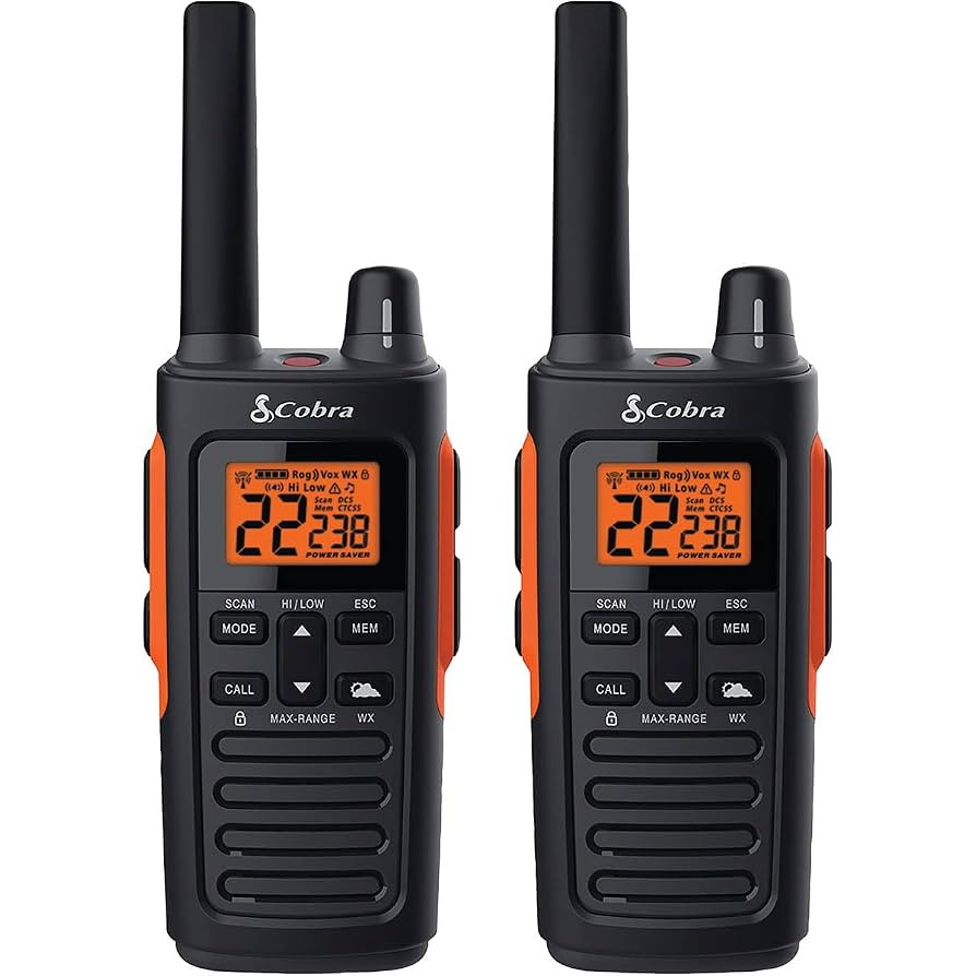 Cobra RX680 Waterproof Walkie Talkies - Rechargeable, 60 Preset Channels, Long Range 38-Mile Two-... | Amazon (US)