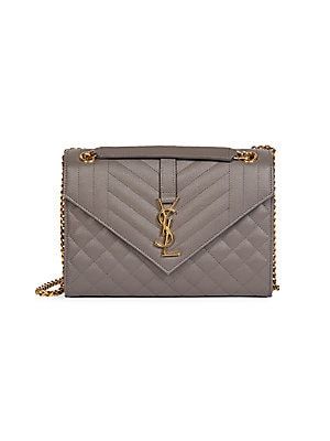 MediumEnvelope Monogram Matelassé Leather Shoulder Bag | Saks Fifth Avenue