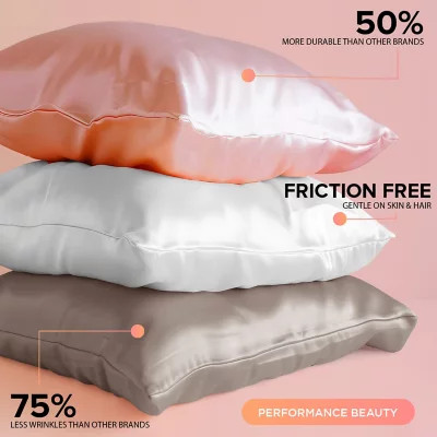 Shine by Night Satin Beauty Pillowcase, Better Hair In Your Sleep, 2 pk (Choose Size and Color) | Sam's Club