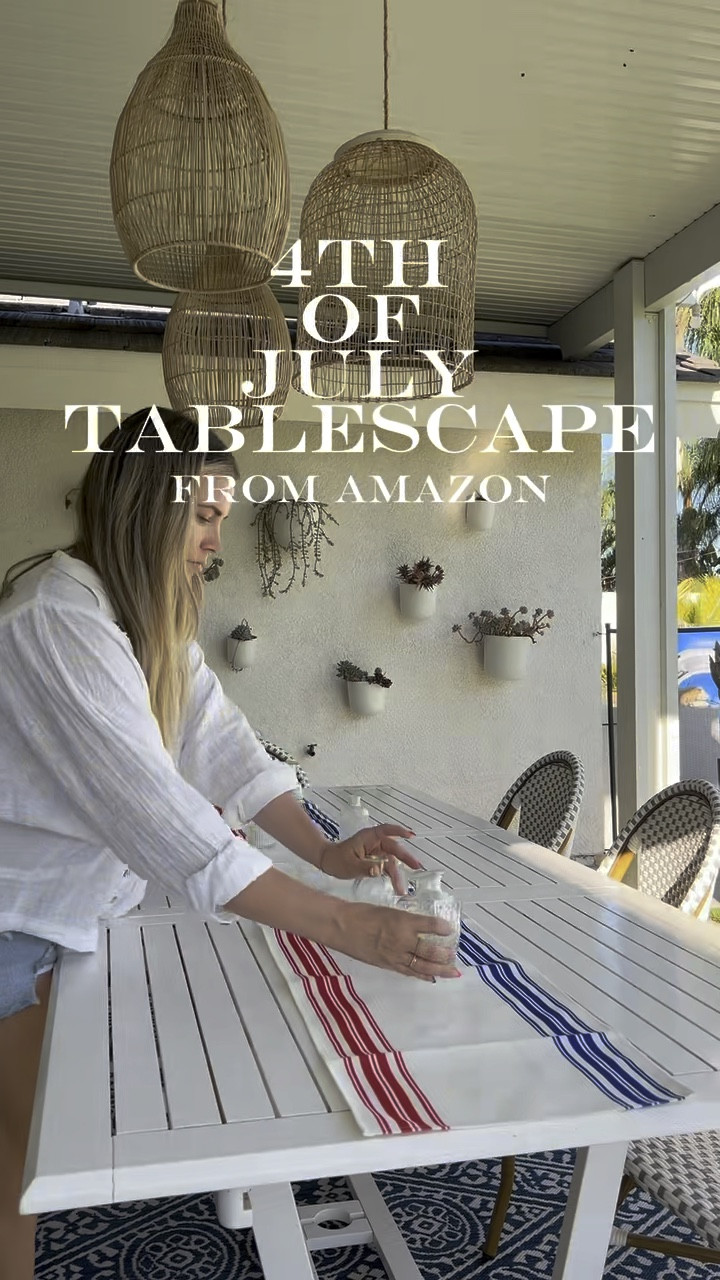 Everything from Amazon 

Fourth of July, Fourth of July tablescape