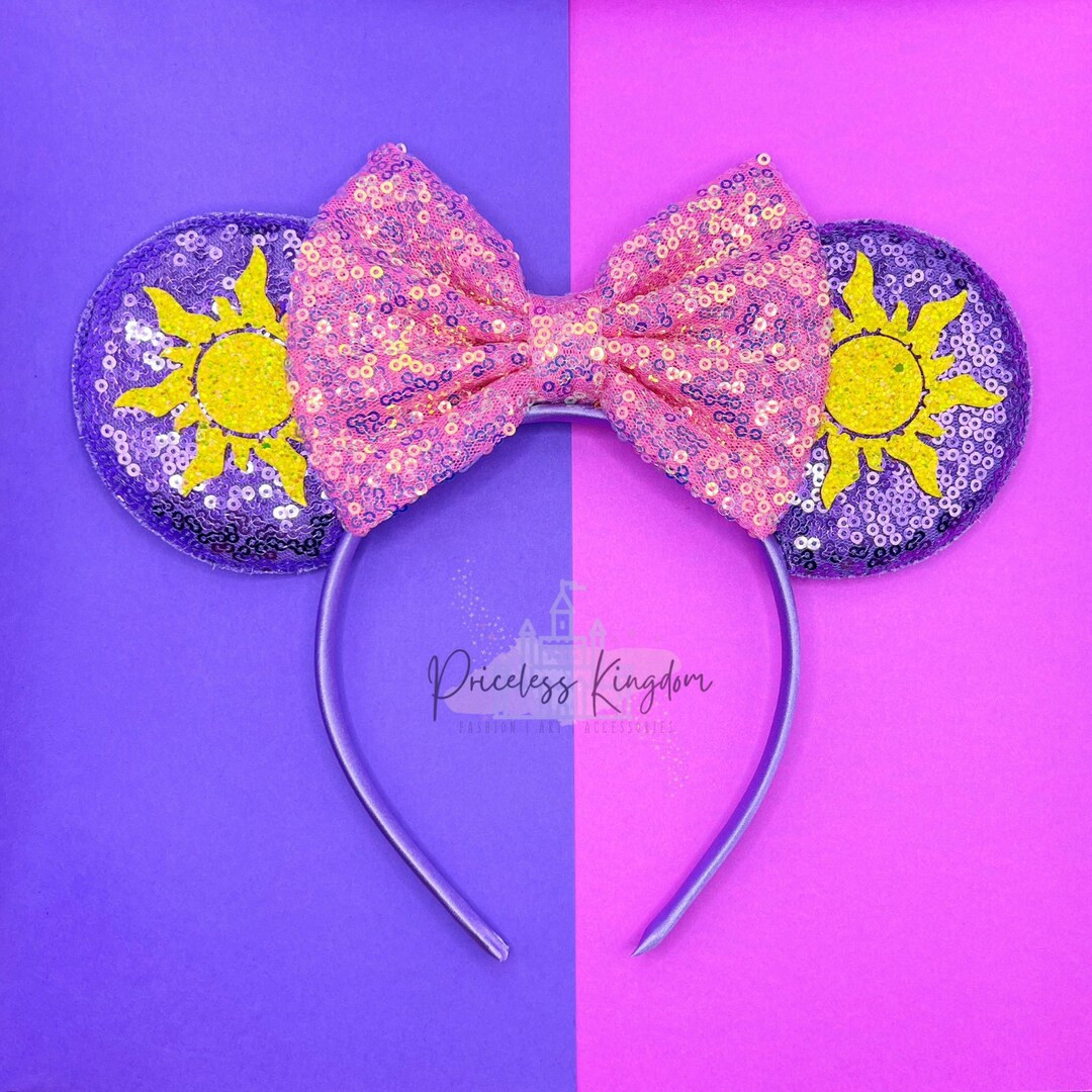 Disney Tangled Inspired Mouse Ears Tangled Mickey Minnie Mouse Ears Disney Accessories Tangled He... | Etsy (US)