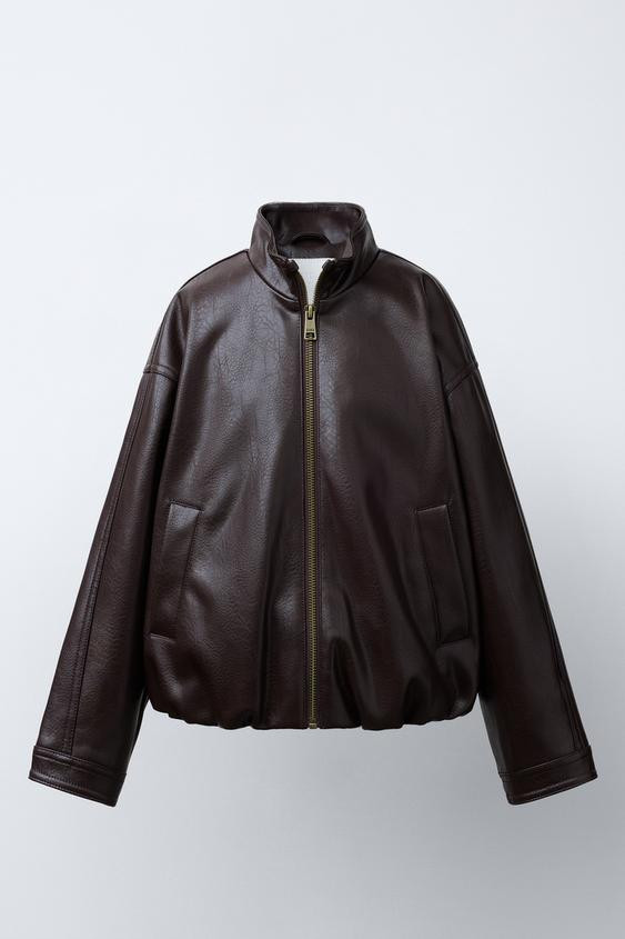 FAUX LEATHER JACKET | Zara US