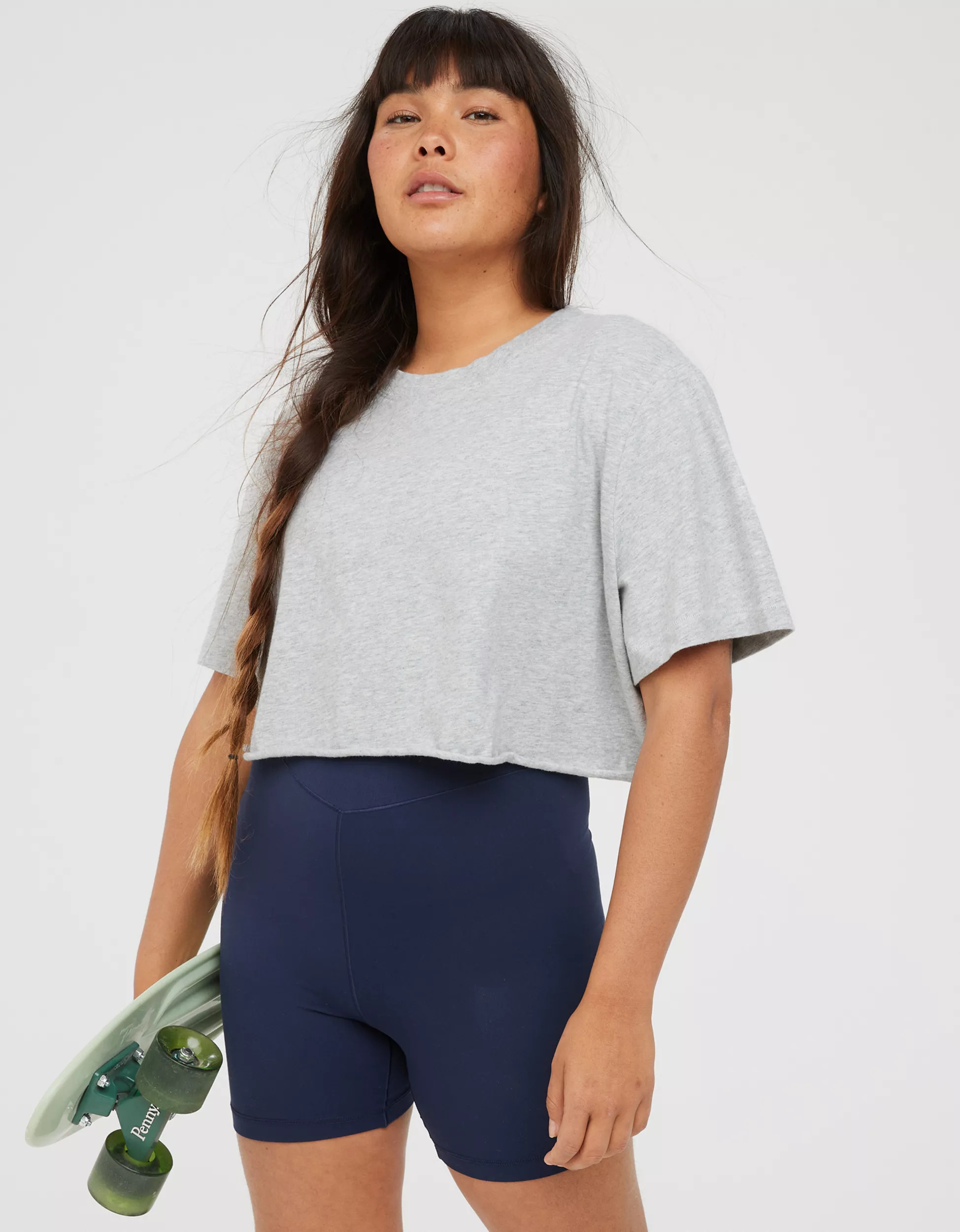 OFFLINE By Aerie Rock N Roll Cropped T-Shirt | Aerie