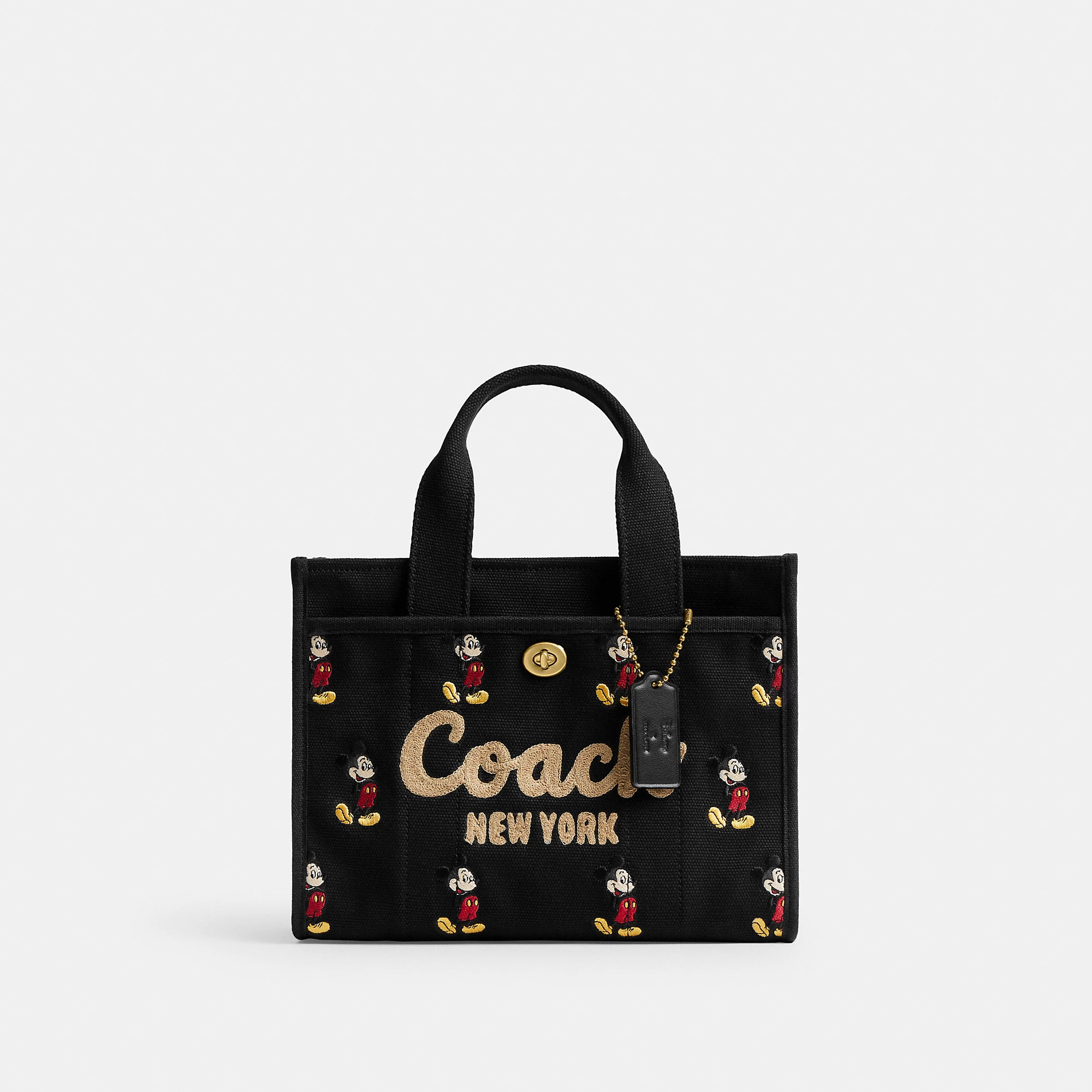 Disney X Coach Cargo Tote Bag 26 With Mickey Mouse In Regenerative Cotton Canvas | Coach (US)
