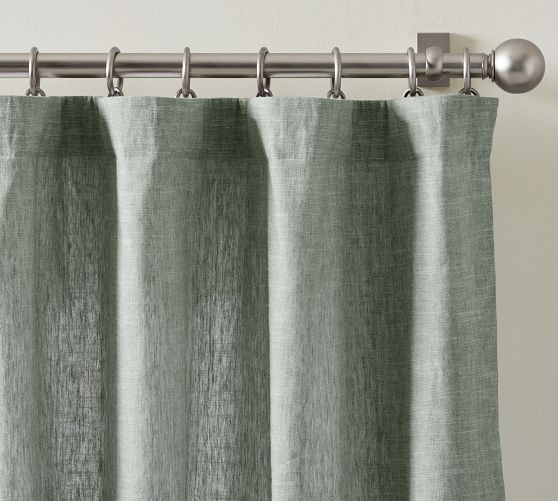 Emery Linen Curtain | Pottery Barn (US)