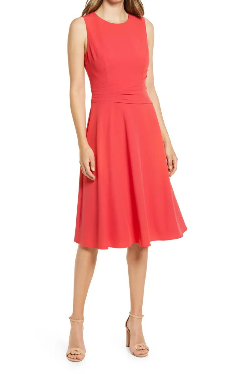 Ruched Fit & Flare Dress | Nordstrom