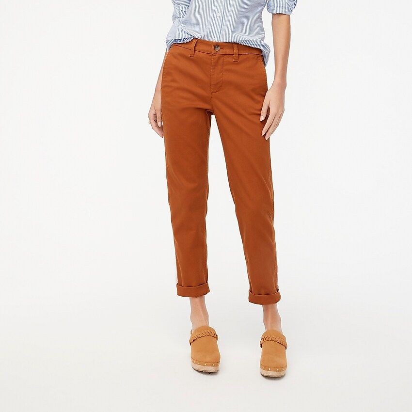 High-rise girlfriend chino pant | J.Crew Factory