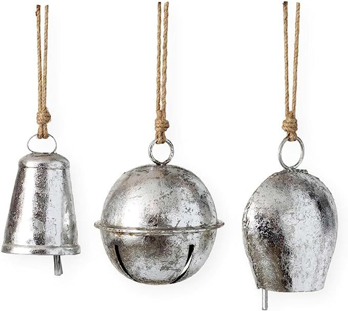 Silver Bells Ornaments Set of 3 | Amazon (US)