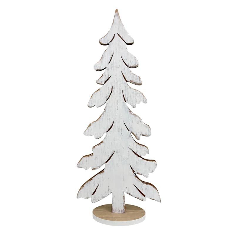 White Wooden Tabletop Tree, 24", sold by At Home | At Home