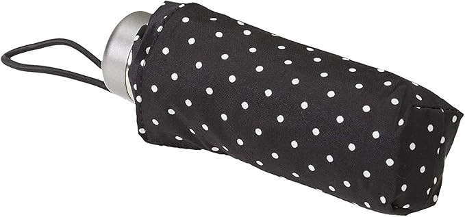 totes Classics Micro Manual Compact Umbrella, Black Swiss Dot, One Size | Amazon (US)