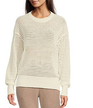 Varley Kershaw Crew Neck Long Sleeve Sweater - S | Dillard's