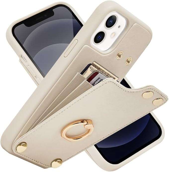 Amazon.com: LAMEEKU Compatible with iPhone 12 Pro/iPhone 12 Wallet Case 6.1'', Leather Case with ... | Amazon (US)