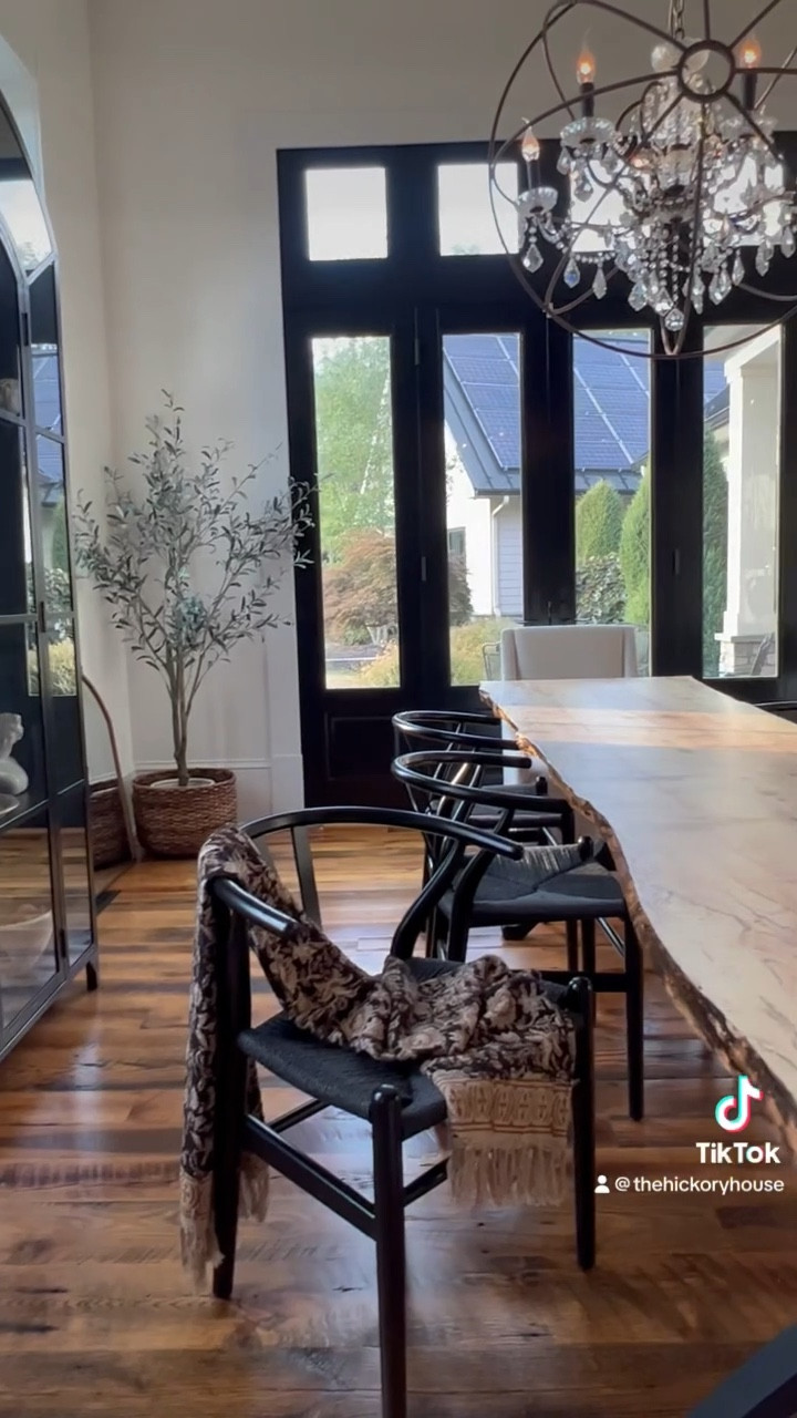 This custom, live edge dining table is my favorite piece of furniture in my whole house!!! 

#LTKVideo #LTKSeasonal #LTKhome