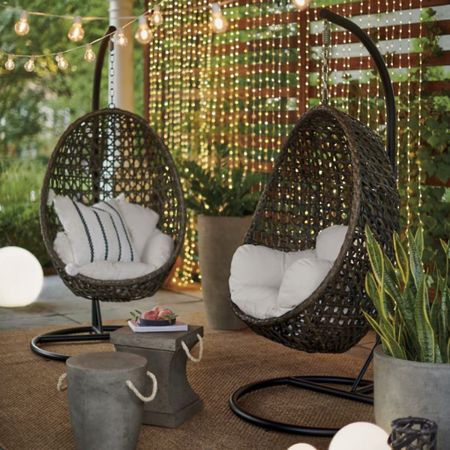 Mason Hanging egg chair with stand
Everything you love about our mason, cocoon chairs, then some. Same open weave, BoHo beauty crafted from all whether wicker. Plus, with unique hanging mechanism, this egg shaped chair sway gently with movement and breeze until it sinks in cozy see cushion wraps around and cradles you into complete relaxation. Custom-made in many styles and colors.

#LTKSeasonal #LTKSpringSale #LTKhome