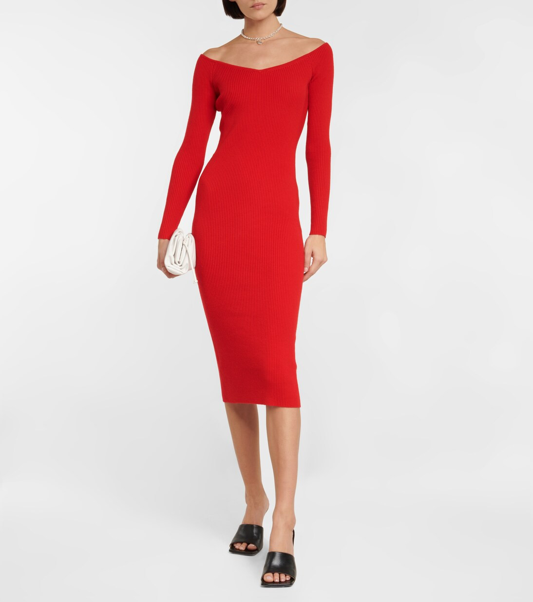 Wool and cashmere-blend midi dress | Mytheresa (UK)