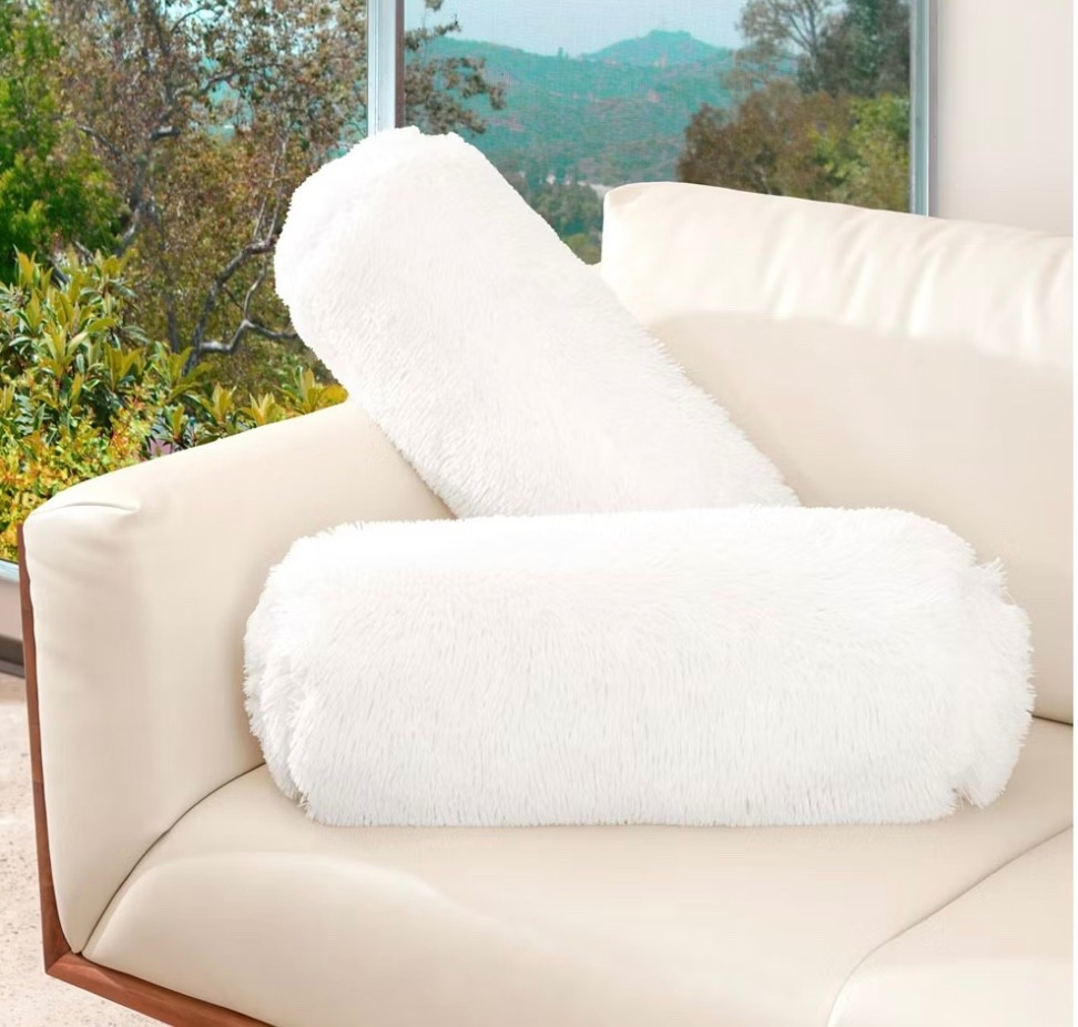 Set of 2 Shaggy Long Hair Bolster Pillows. They come in different colors  

#LTKStyleTip #LTKSaleAlert #LTKHome