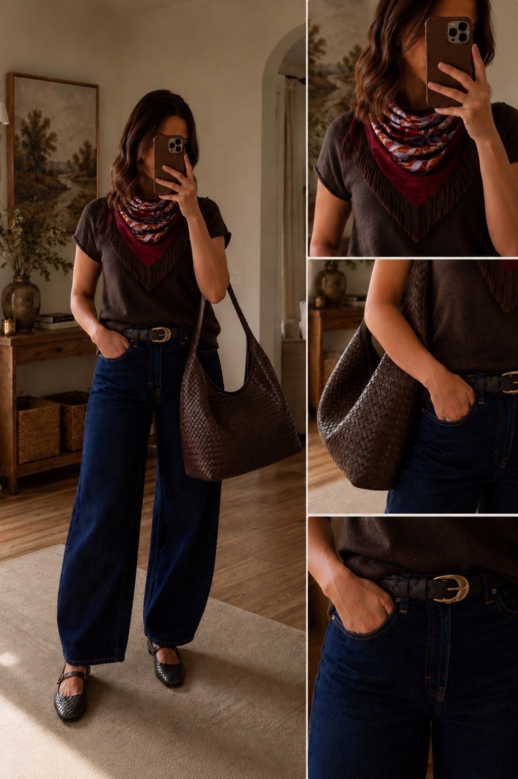 Walmart fall fashion is SO good right now 🤎🍂 This whole look feels effortlessly put together—the barrel jeans, rolled-sleeve knit top, statement scarf and oversized woven bag are such a good combo. Easy, wearable and looks way more expensive than Walmart! #WalmartFashion #WalmartFinds #FallOutfit #FallStyle #BarrelJeans #AffordableFashion #LTKStyle

#LTKSeasonal #LTKxWalmart #LTKHome