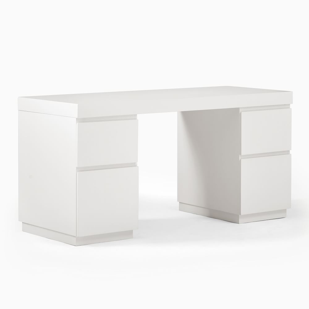 Parsons 2 File Cabinets &amp; Desk Set (62&quot;) | West Elm (US)