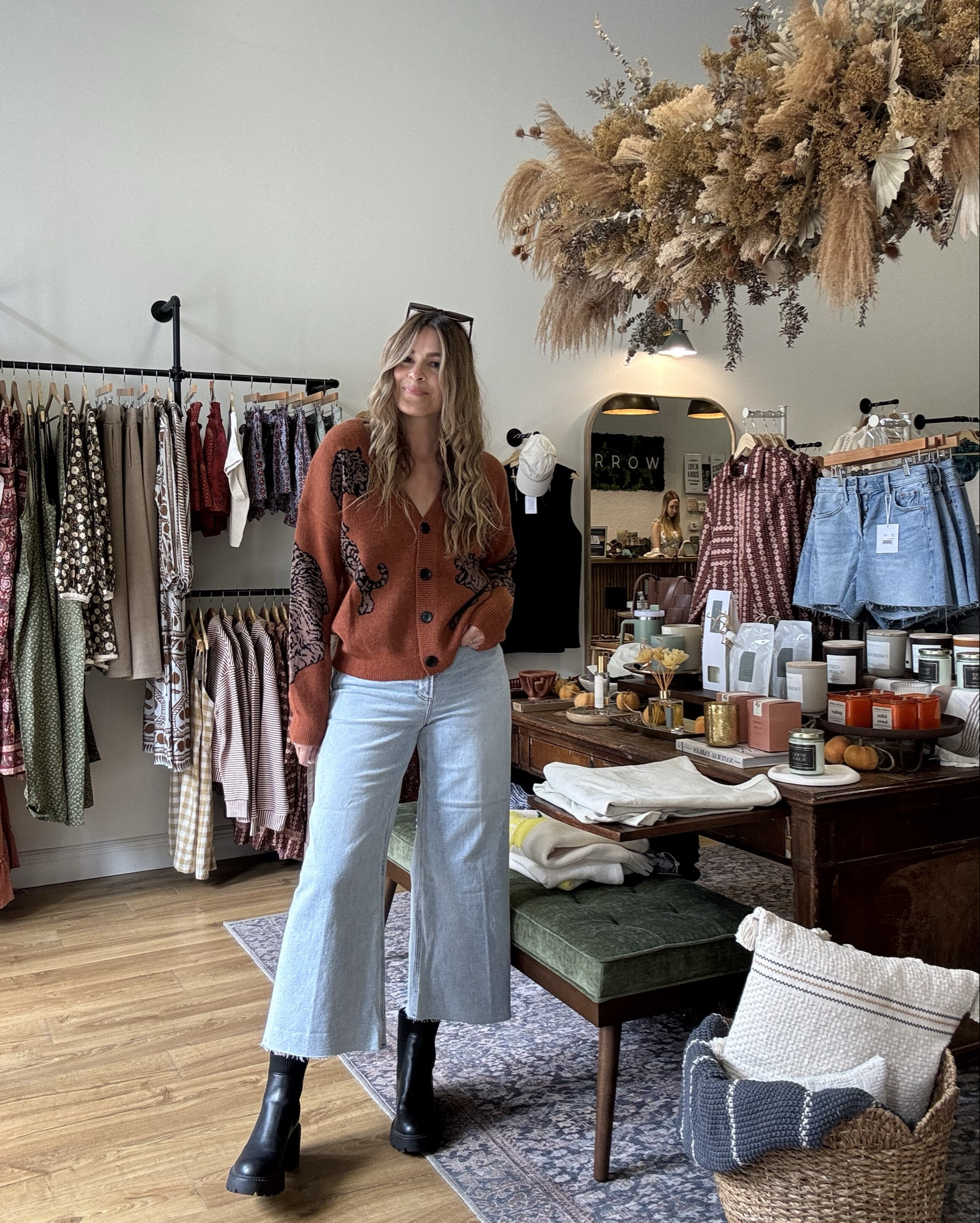 Tiger print sweater + cardigan and my new favorite wide leg jean!

#LTKStyleTip #LTKSeasonal #LTKFindsUnder100